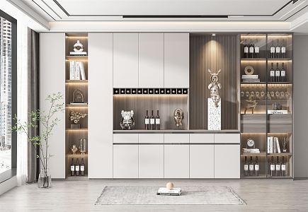 Modern Wine Cabinet 3d model