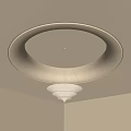 Circular curved ceiling Special-shaped ceiling 3d model