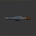 High Quality Classic Revolver With Silver Metal Body And Wooden Grip