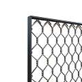Various Modern Room Dividers With Perforated Metal And Decorative Patterns 3d model