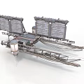 Spacecraft With Solar Panels And Mechanical Structure For Deep Space Exploration