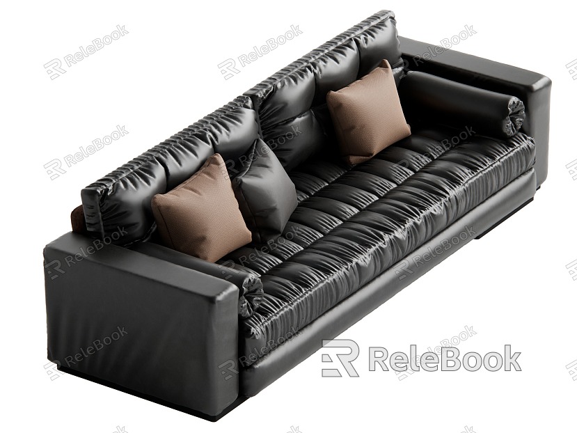 Modern Mid-Ancient Multiplayer Sofa model