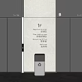 Elevator Hall Elevator Door Elevator Button Lobby Elevator Hotel Elevator 3d model
