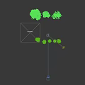 Various Arbor Tree Species With Diverse Foliage And Growth Forms For Landscaping