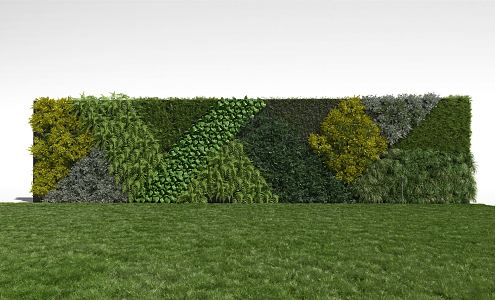 Modern Plant Wall 3d model