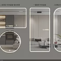 Modern Framed Round Rectangular Mirrors With One Touch Control Human Body Sensor Dimming Anti Fog 3d model