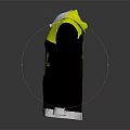 Yellow And Black Hoodie With Green BIO MAP Environment Logo And White Accents