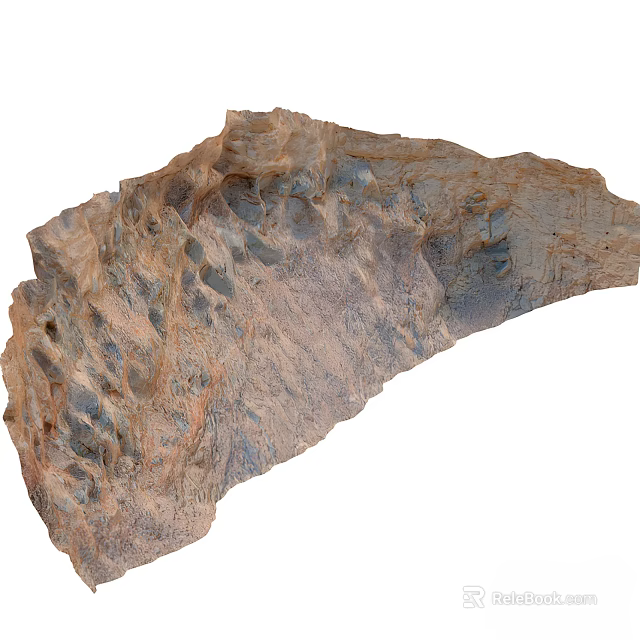 Rough Hewn Stone and Wood Materials for Rustic Home Decor Ideas 3d model 
