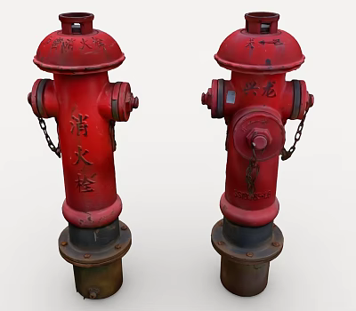 Fire Hydrant Public Equipment 3d model