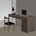 Table and chair combination 3d model