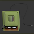 Vintage Green Blender With Transparent Jar Control Buttons And Power Cord