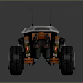 Self-made armed car modified car modified car chariot doomsday car self-made car self-made car modified car 3d model