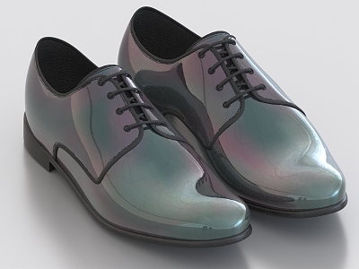 Leather Shoes Men's Leather Shoes 3d model