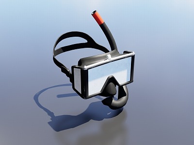 diving mask 3d model