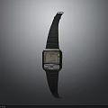 Stylish Digital Watch Fashion Accessory With Black Strap Square Dial Color Display And Buttons