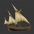 modern sailing ship ancient ship ancient warship large ancient ship ancient warship 3d model