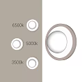 Modern Round Wall Lights With 3500k 5000k 6500k Color Temperature Options And Soft Illumination