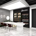 Qi Yute Modern Storefront Design With White Walls Black Doors And Brand Logo