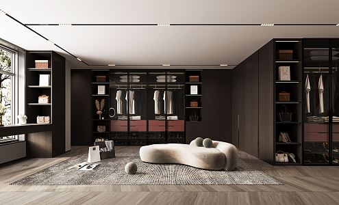 Modern Cloakroom 3d model