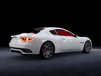 Modern sports car Maserati sports car 3d model