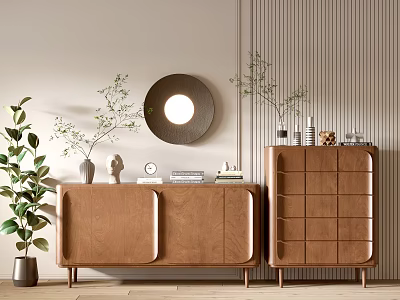 Quite Ancient Style Side Cabinet Minimalist Style Cabinet Whole Cabinet Sideboard Cabinet Balcony Cabinet Locker Entrance Cabinet 3d model