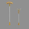 Street lamp high pole lamp European street lamp 3d model