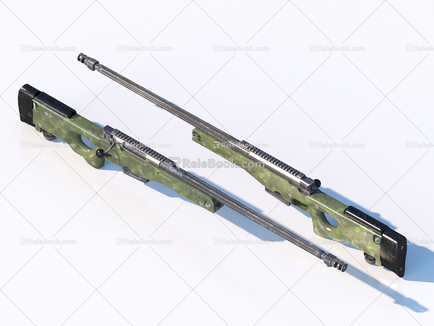 Rifle Weapons Military Supplies model