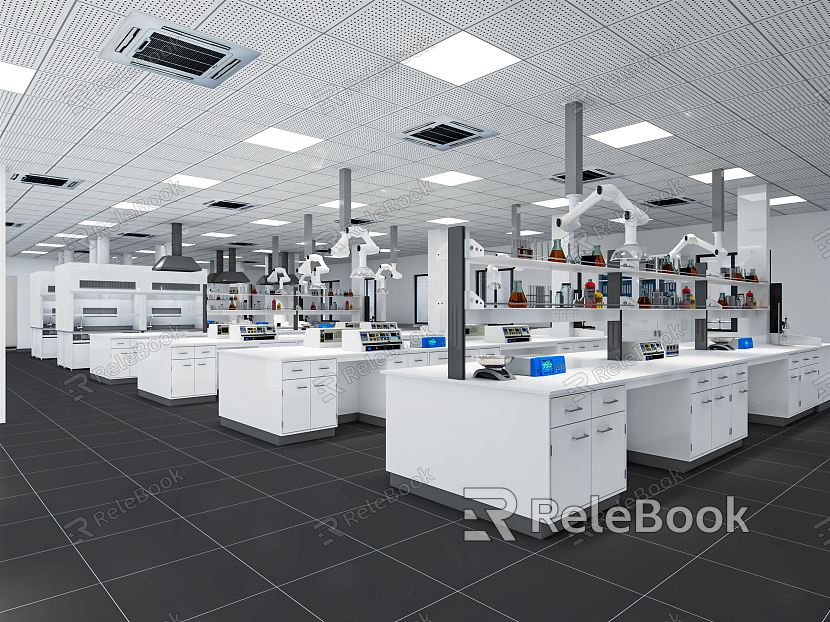 Modern Laboratory School Experimental Classroom Laboratory Physics Laboratory Laboratory Tables and Chairs Chemical Instruments model