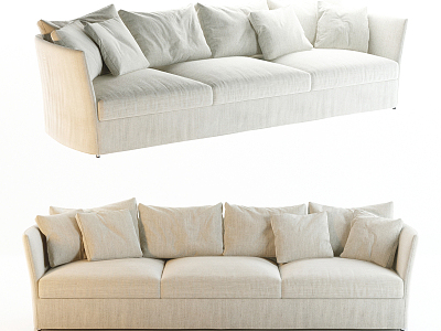 Modern three-seat sofa model