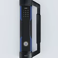 Smart Door Handle With Digital Keypad Fingerprint Recognition Blue Light And Modern Security Features 3d model