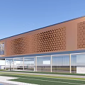 Modern Sales Department Building Simple Sales Department Club 3d model