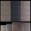 Various Perforated Metal Sheets With Different Hole Patterns And Color Finishes