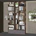 Modern Bookcase Bookshelf 3d model