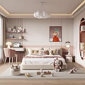 Cozy Modern Kids Bedroom Design With Plush Toys And Decor