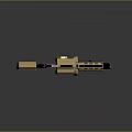 Golden Toy Gun For Kids With Safe Plastic Material And Fun Design