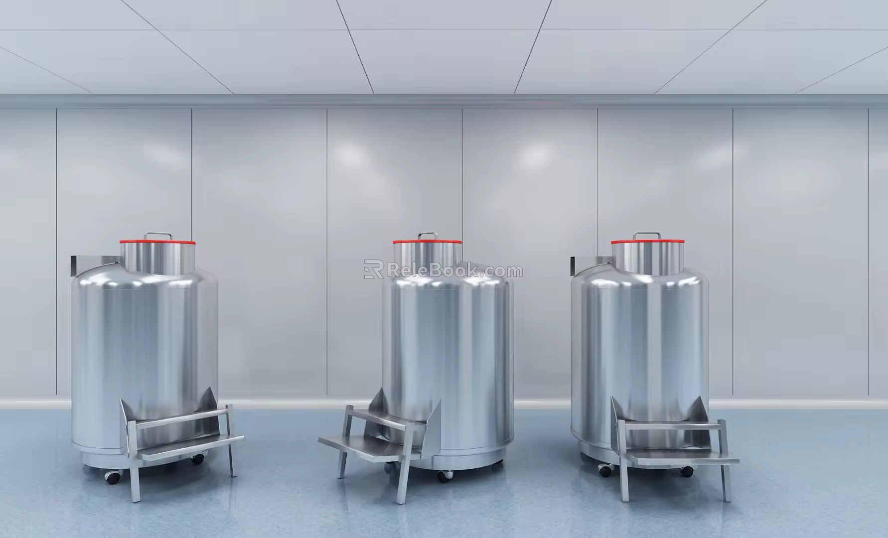 Modern Storage Tank Laboratory High Efficiency Low Temperature Storage System 3d model