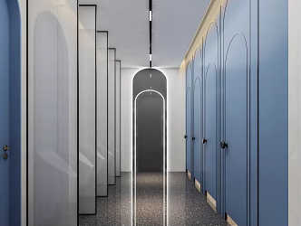 Public toilet Modern toilet 3d model