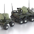 Patrol car Patrol car Lunar rover Robot armored car 3d model