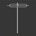 Commercial TV Antenna Equipment With Multi Element Metal Structure For Signal Reception