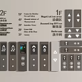 Switch button screen floor display key other hardware 3d model
