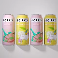 RIO Friday Themed Canned Drinks With Strawberry Lemon Flavors And Colorful Cans
