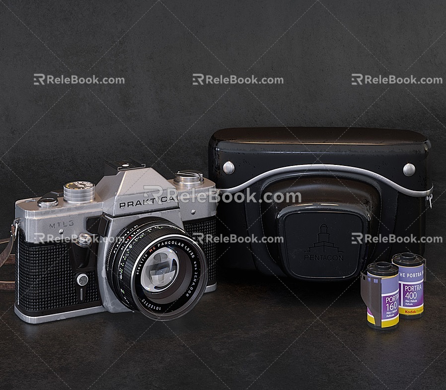 camera film camera box honest camera 3d model