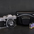 Praktica Film Camera With Case And Film Rolls