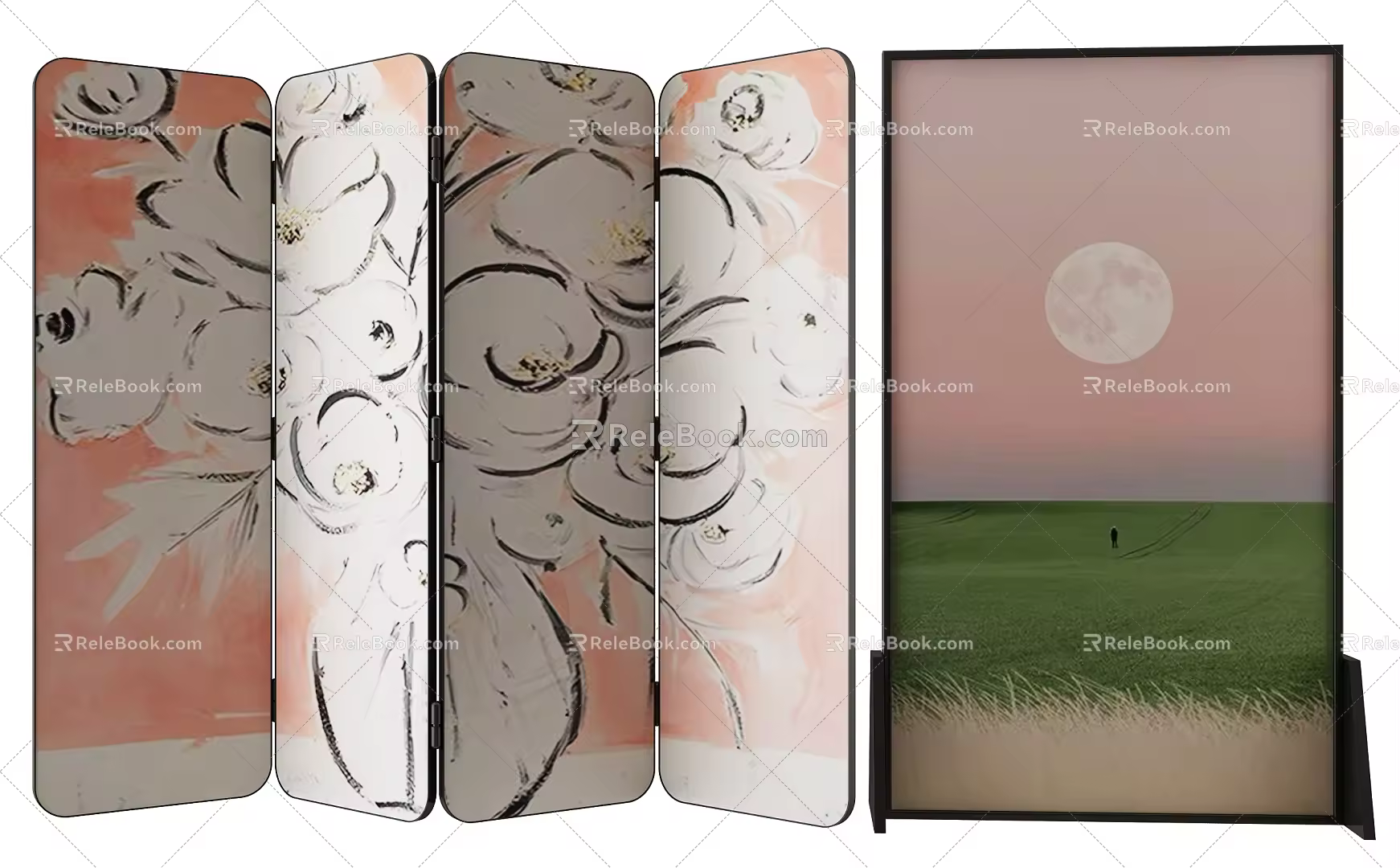 Middle Ancient Screen 3d model