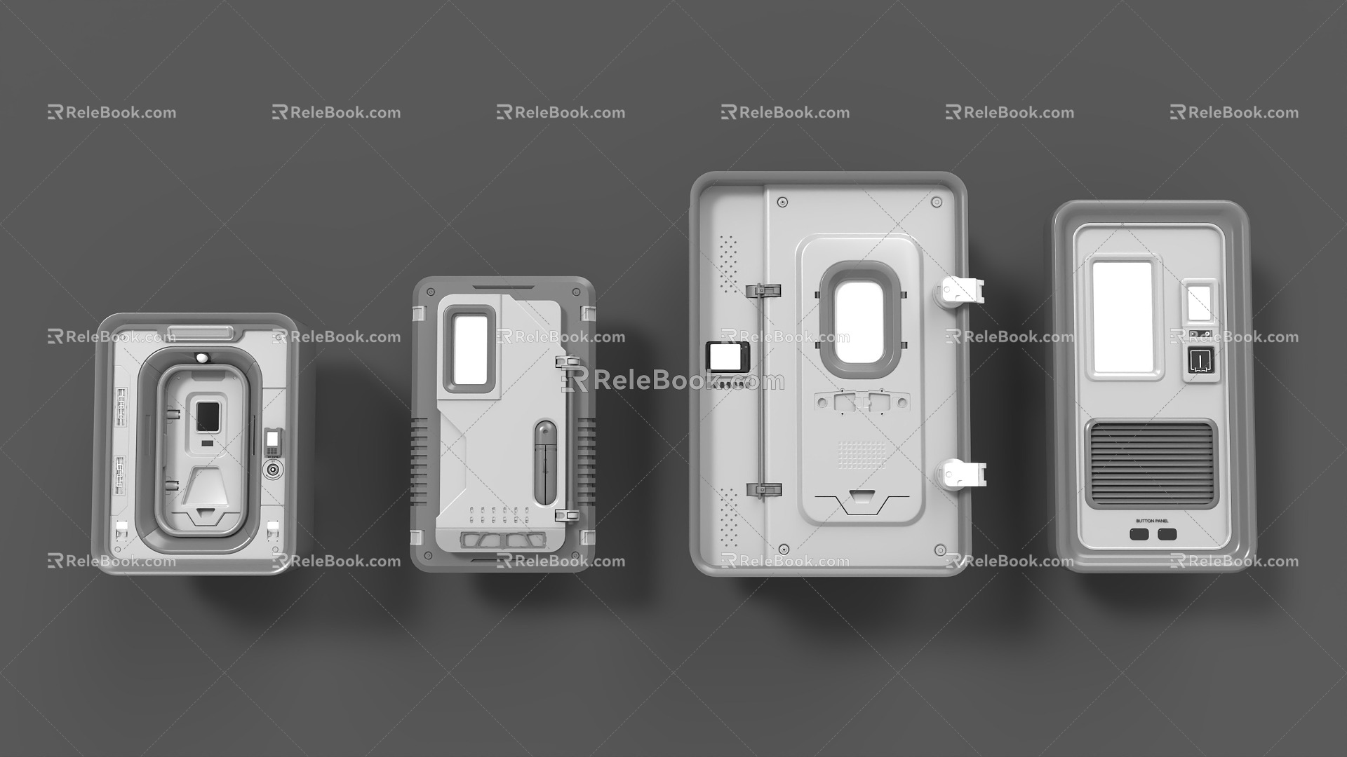 Space machinery technology door model