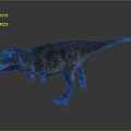 Realistic Tyrannosaurus Rex Dinosaur Character 3D Model Standing Pose With Detailed Skin Texture