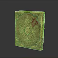 Vintage Red Cover Book With Intricate Gold Decorations And Classic Elegant Design