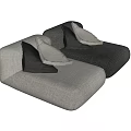 Moroso Lazy Sofa Single Sofa Casual Sofa 3d model