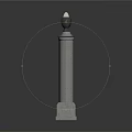 Ornate Iron Fence With Stone Base And Decorative Pillars Featuring Ornamental Design
