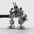 LEGO Toy Blocks Fighting Robot Gundam Mech Warrior Transformers 3d model